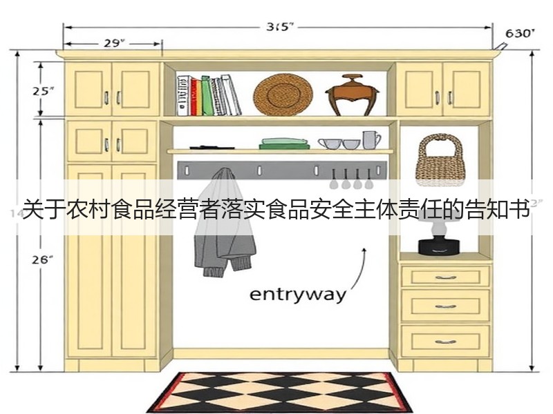 关于农村食品经营者落实食品安全主体责任的告知书