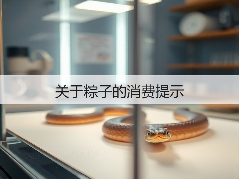 关于粽子的消费提示