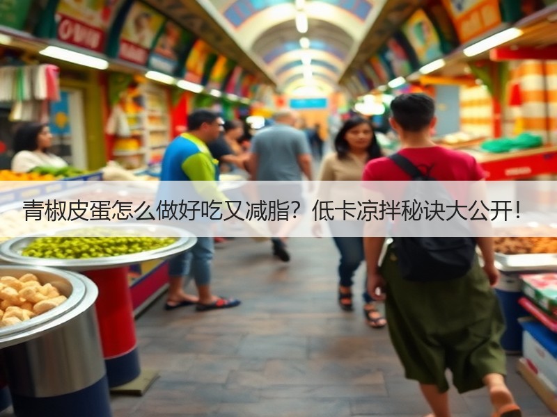青椒皮蛋怎么做好吃又减脂？低卡凉拌秘诀大公开！