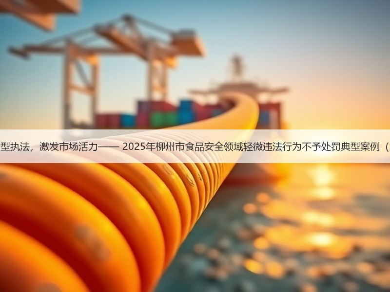 推行服务型执法，激发市场活力—— 2025年柳州市食品安全领域轻微违法行为不予处罚典型案例（第二期）