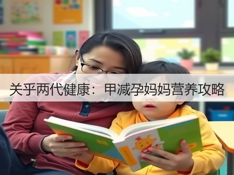 关乎两代健康：甲减孕妈妈营养攻略