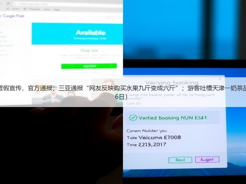 今日导读：网红带货茶叶被指虚假宣传，官方通报；三亚通报“网友反映购买水果九斤变成六斤”；游客吐槽天津一奶茶品牌包装有不雅字（2025年5月6日）