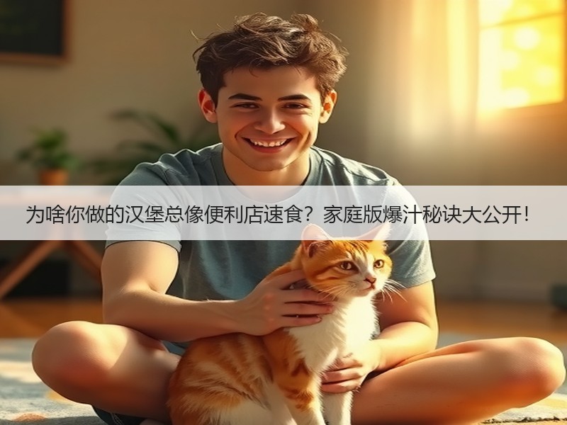 为啥你做的汉堡总像便利店速食？家庭版爆汁秘诀大公开！