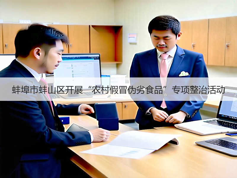 蚌埠市蚌山区开展“农村假冒伪劣食品”专项整治活动