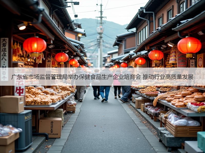 广东省市场监督管理局举办保健食品生产企业培育会 推动行业高质量发展