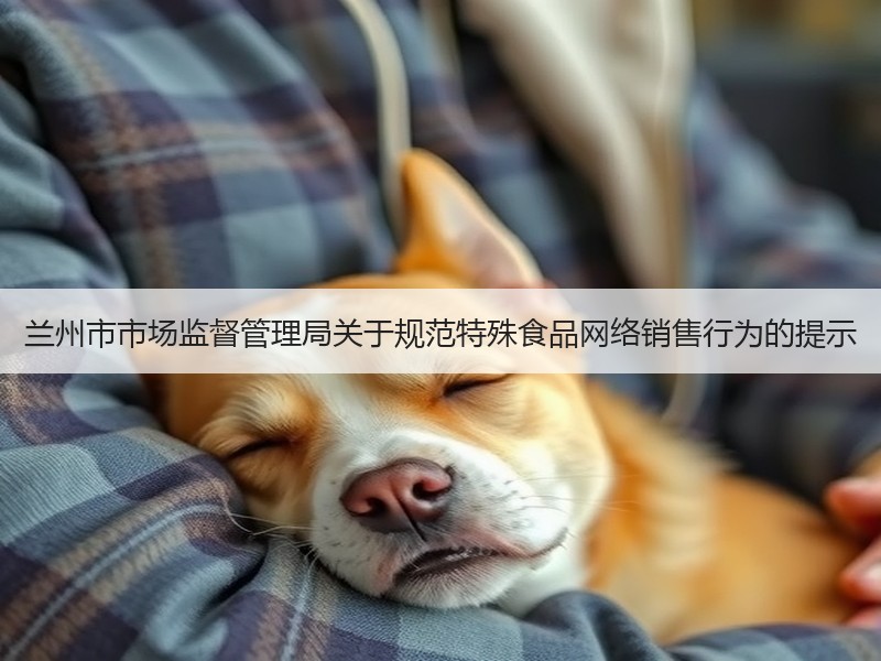 兰州市市场监督管理局关于规范特殊食品网络销售行为的提示