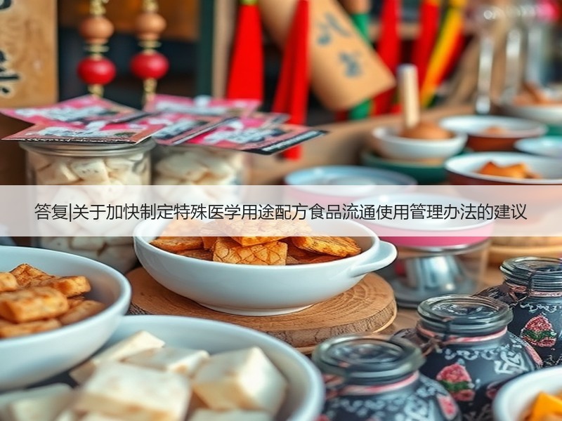 答复|关于加快制定特殊医学用途配方食品流通使用管理办法的建议