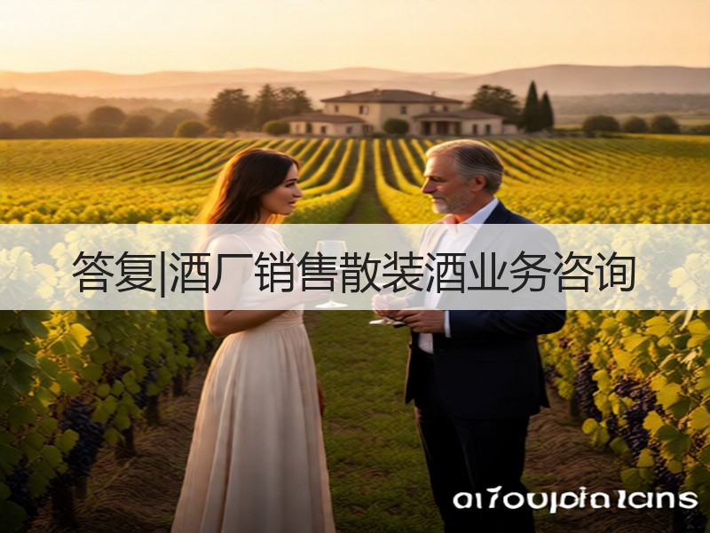 答复|酒厂销售散装酒业务咨询